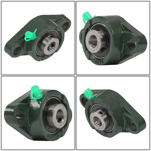 6PCS UCP201-8 Pillow Block Bearing 1/2"Bore 2 Bolt Cast Iron Base Self Alignment