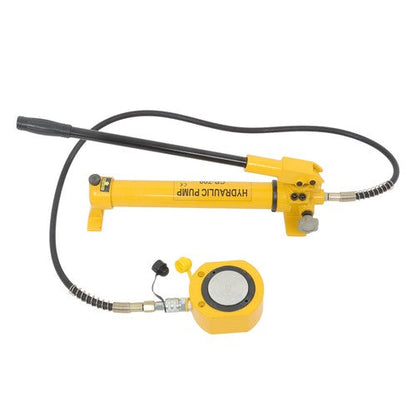 50T Low Profile Hydraulic Cylinder Jack Kit+CP-700 Manual Hydraulic Hand Pump