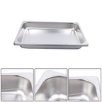 6 Pack 2.5 Inch Deep Full Size  Restaurant Steam Table Pans Without Lid
