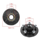 2-Pack Pre-assembled 5-Lug 4.5"Trailer Wheel Hub For 3,500 lbs #84 Trailer Axle