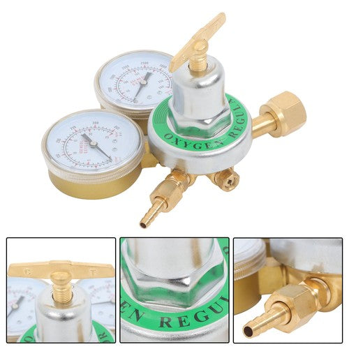 Brass Oxygen Regulator CGA540 Pressure Gauge Victor Type Solid Brass