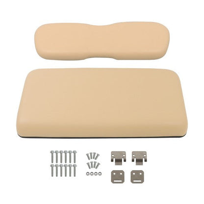 Golf Cart Beige Front Seat Bottom+Back Cushion Set For Club Car DS 2000.5-Up