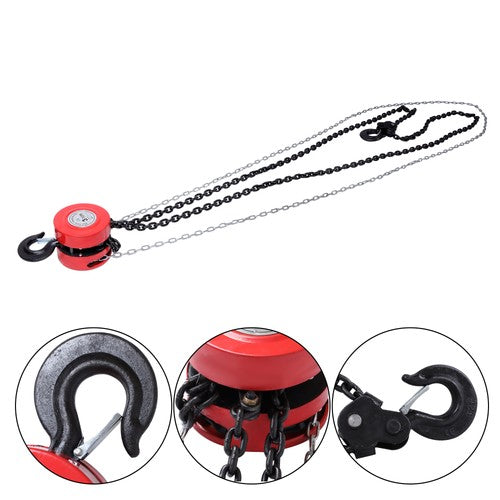 3 Ton/6600 lbs Capacity 10FT Come Along Hand Chain Hoist G80 Galvanized Chain