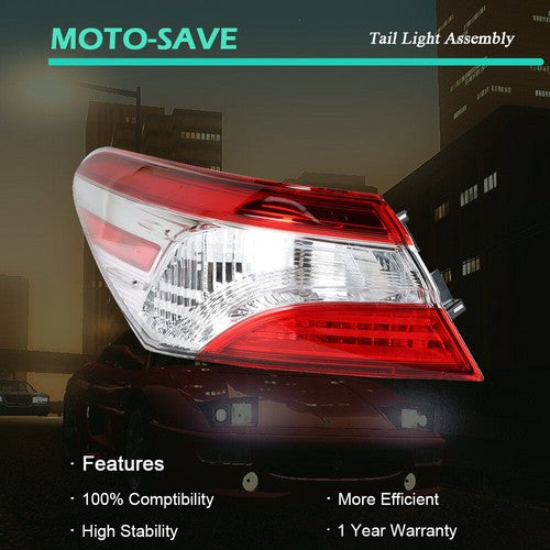 Rear Tail Light Outer Lamp Driver/LH Side For Toyota Camry SE LE 2018 2019 2020