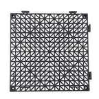 55PCS 12x12" Interlocking Drainage Floor Tiles Modular Interlocking Tile Black