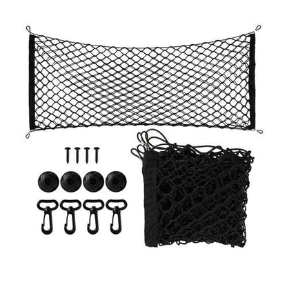 For Car Rear Envelope Style Trunk Cargo Net Storage Organizer Universal Bag Hook