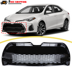 Front Bumper Lower Grille Grill Black for Toyota Corolla SE XSE 2017 2018 2019