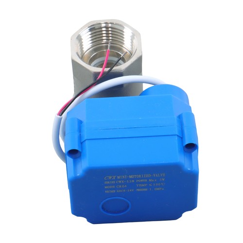 Solid Motorized Ball Valve 3/4in Full Port SS 9-24V AC/DC NC Auto Return