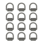 Heavy Duty 3/8" Weld-On D Rings 5000 lbs MBS 12 Pack for Trailers & ATVs