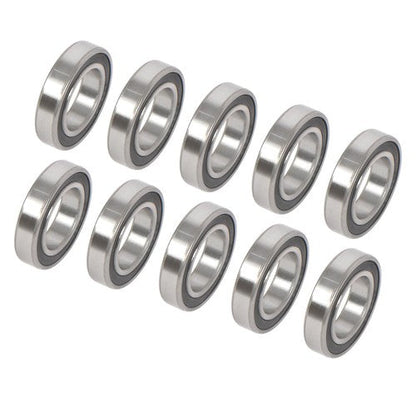 10Pcs 6008-2RS Bearings 40×68×15mm Double Rubber Seals Deep Groove Ball Bearing