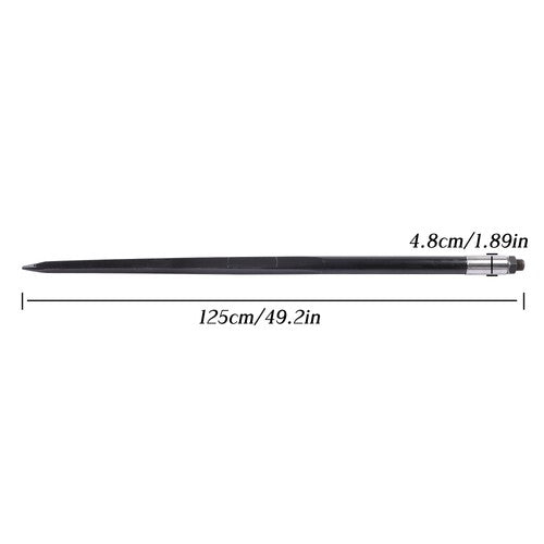 For Tractor 2PCS 49" Square Hay Spike Bale Spear Wide Tine Spike Skid Conus