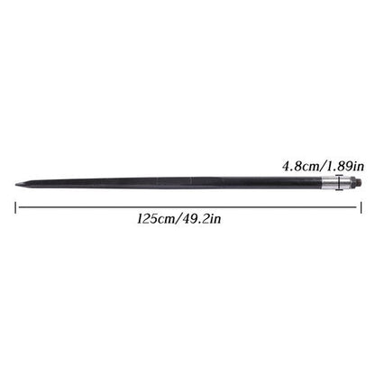 For Tractor 2PCS 49" Square Hay Spike Bale Spear Wide Tine Spike Skid Conus