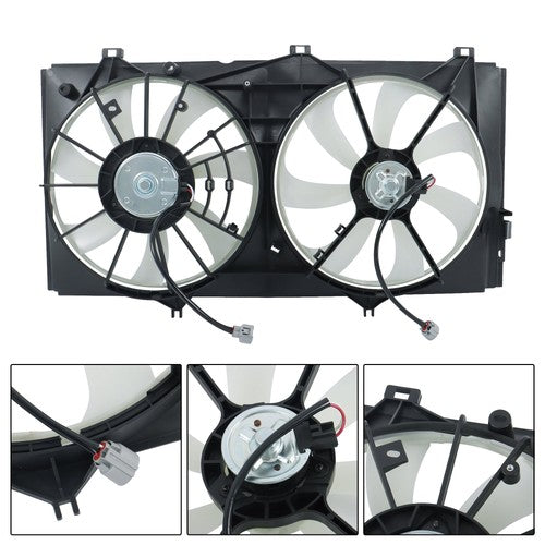 621238 Radiator Cooling Fan Assembly Dual Fan For Toyota Camry 2001 2002-2007