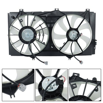 621238 Radiator Cooling Fan Assembly Dual Fan For Toyota Camry 2001 2002-2007