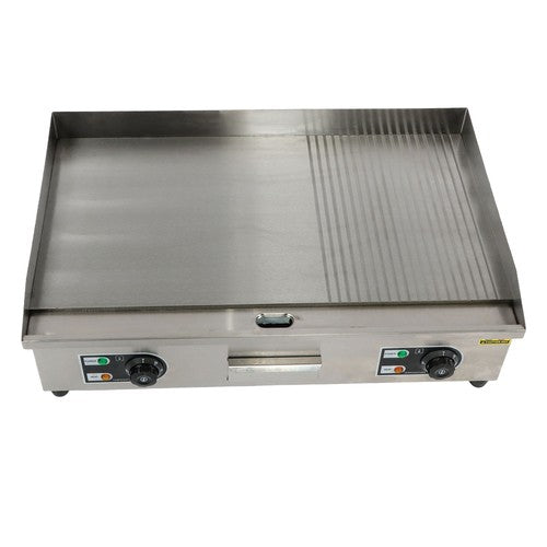 30 Inch Commercial Electric Griddle 3000W Countertop Teppanyaki Grill 122℉-572℉