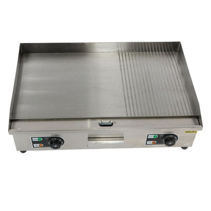 30 Inch Commercial Electric Griddle 3000W Countertop Teppanyaki Grill 122℉-572℉
