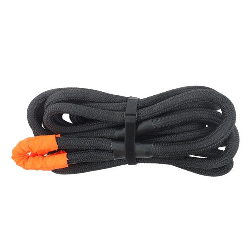 1in × 30ft Kinetic Recovery Rope 34000lbs Tow Rope Recovery Snatch Strap Black