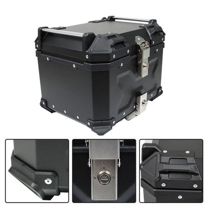 Motorcycle 36L Side Case Hard Saddlebag Aluminum & 45L Top Case Tail Box Luggage
