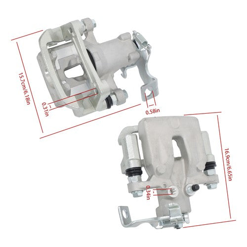 Rear Brake Calipers w/ Bracket L＋R 19B6788 583112VA30 For Hyundai Veloster 12-17