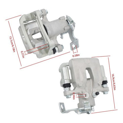 Rear Brake Calipers w/ Bracket L＋R 19B6788 583112VA30 For Hyundai Veloster 12-17