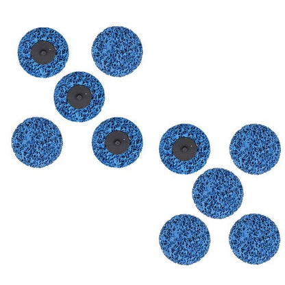 3" Blue Quick Change Easy Strip & Clean Discs For Paint Rust 10 Pack
