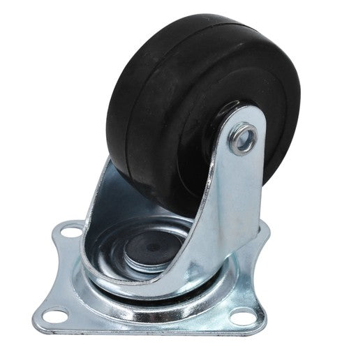 2" Swivel Caster Wheels Rubber Base & Top Plate Bearing Heavy Duty 24 Pack