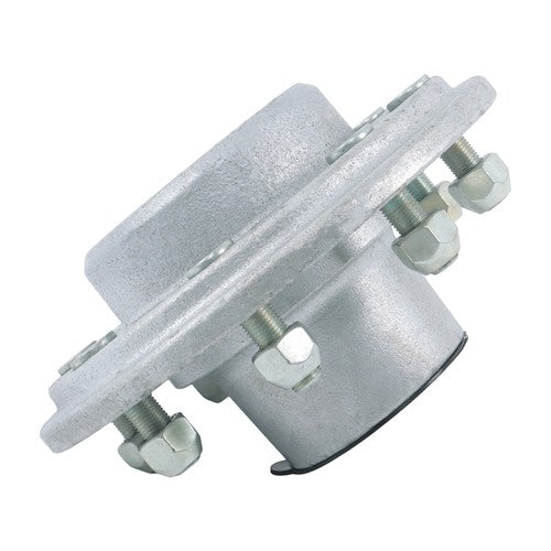 Pre-Assembled 8-Lug 6.5" Galvanized Trailer Hub Kit Fit For 7,000lb #42 Trailer
