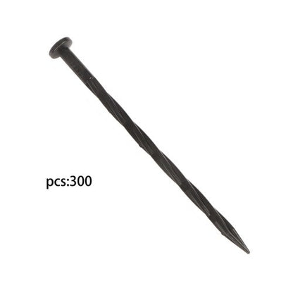 300PCS 8 Inch Plastic Landscape Anchoring Spikes, Garden Spiral Landscape Spikes