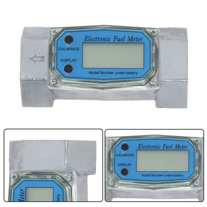 1.5inch 10.5-74 GPM Digital Turbine Flow Meter For Liquid Flow Meter