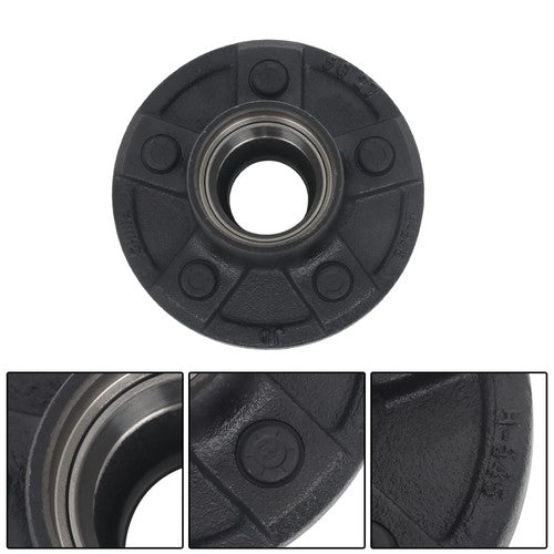 Idler Hub Round Spindle Kit Trailer Hub Kit With Bearing Kit For 5 Lug × 4.5"