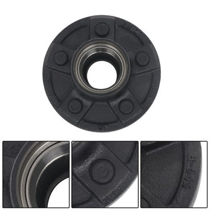 Idler Hub Round Spindle Kit Trailer Hub Kit With Bearing Kit For 5 Lug × 4.5"