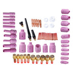 TIG Torch Gas Lens Collet Body Kit 67pcs for DB SR WP17 18 TIG Welding Torch