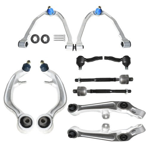 For Nissan 350Z 2003-2008 2009 K621372 K621373 10× Front Control Arms+Tierods