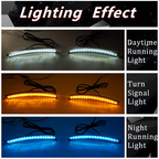 For 2023-2024 Honda CR-V CRV LED DRL Three-Color Wheel Side Marker Signal Light