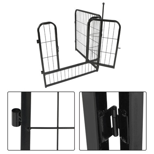 24 Panels 24x24 inch Dog Playpen Crate Fence Pet PlayPen Exercise Cage