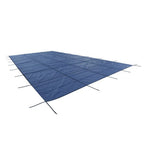 Inground Pool Safety Cover 20' × 40' Rectangle Safety Pool Covers Blue Mesh