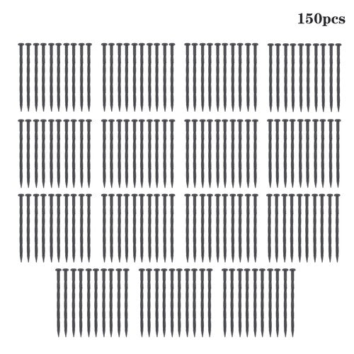 Landscape Edging Anchoring Garden Stakes Lawn Yard 150 Pcs Plastic Spikes 8 Inch