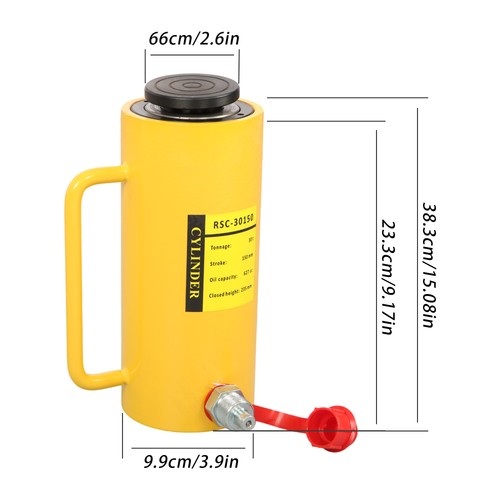 6" Stroke Single Acting Lifting Cylinder 30Ton Portable Hydraulic Cylinder Jack
