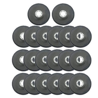 20 Pcs 4.5" x 7/8" 80 Grit Flap Discs Grinding Wheels T29 for Angle Grinder
