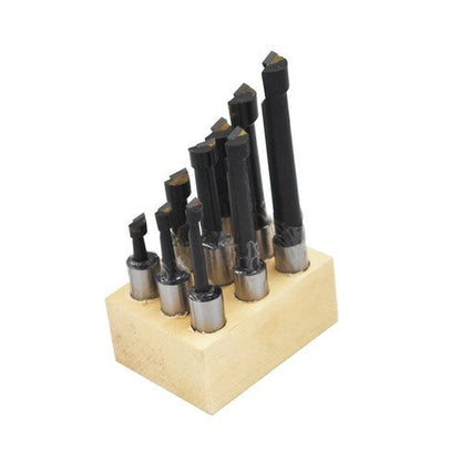 1/2" BORING BAR SET PRO QUALITY 9 PCS CARBIDE TIPPED BARS 1/2" SHANK LATHE TOOL