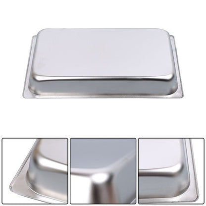 2.5 Inch Deep 6 Pack Full Size Restaurant Steam Table Pans Without Lid