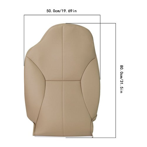 Leather For Dodge Ram 1500 2500 3500 SLT 1998-02 Front Driver Top Seat Cover Tan