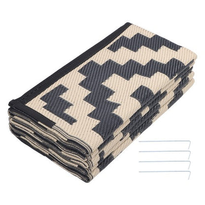 8x10 ft Waterproof Outdoor Rug Outdoor Indoor RV Mat Carpet For Patio Backyard