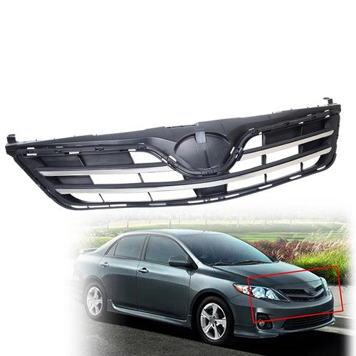 5310002640C0 Front Bumper Upper Chrome Black Grille for Toyota Corolla 2013