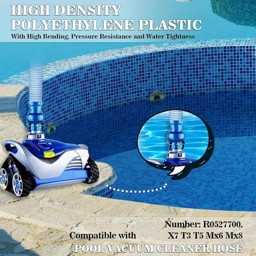 6 Pack Pool Cleaner Hose for Zodiac X7 T3 T5 MX6 MX8, 39" Twist Lock Hoses