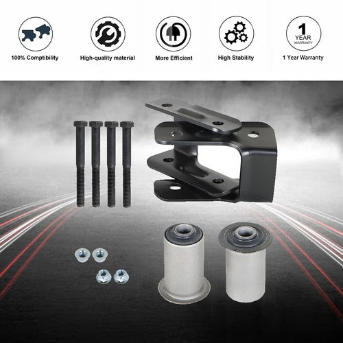 Rear Leaf Spring Shackle Kit LH & RH For Chevy S10 For Blazer/GMC Sonoma 94-05