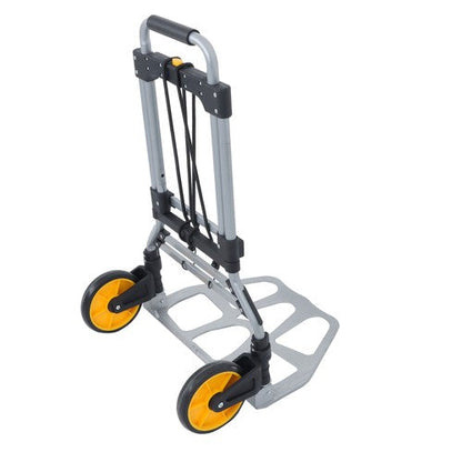 264Lb Capacity Alloy Steel Folding Trolley Heavy-Duty Luggage Trolley Cart