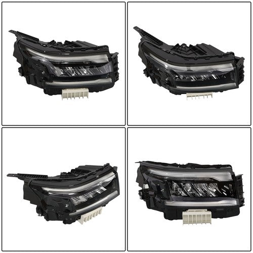 Clear Full LED Passenger Black For Nissan Frontier 2022-2024 Headlight Headlamp