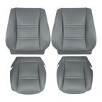 Leather FIT For Toyota Land Cruiser 1990-97 Driver & Passenger Seat Cover Gray