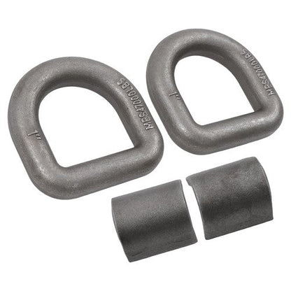 2 Pack 1" Weld On Forged D Ring with Welding Clip 47,000 LBS Fracture Strength